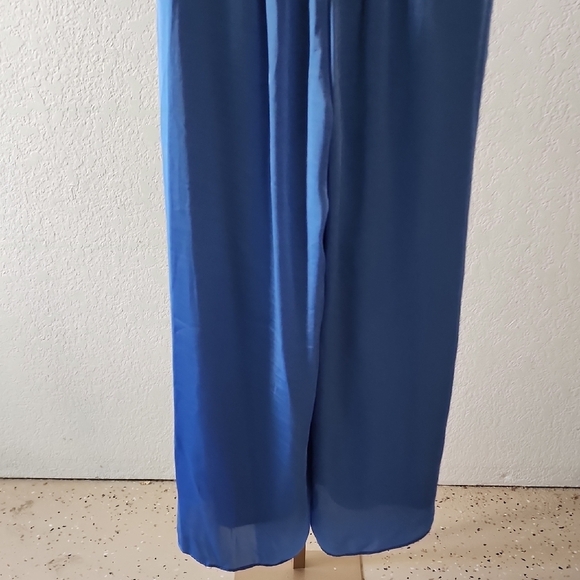 Taylor Blue Ruffled Jumpsuit - Picture 8 of 11